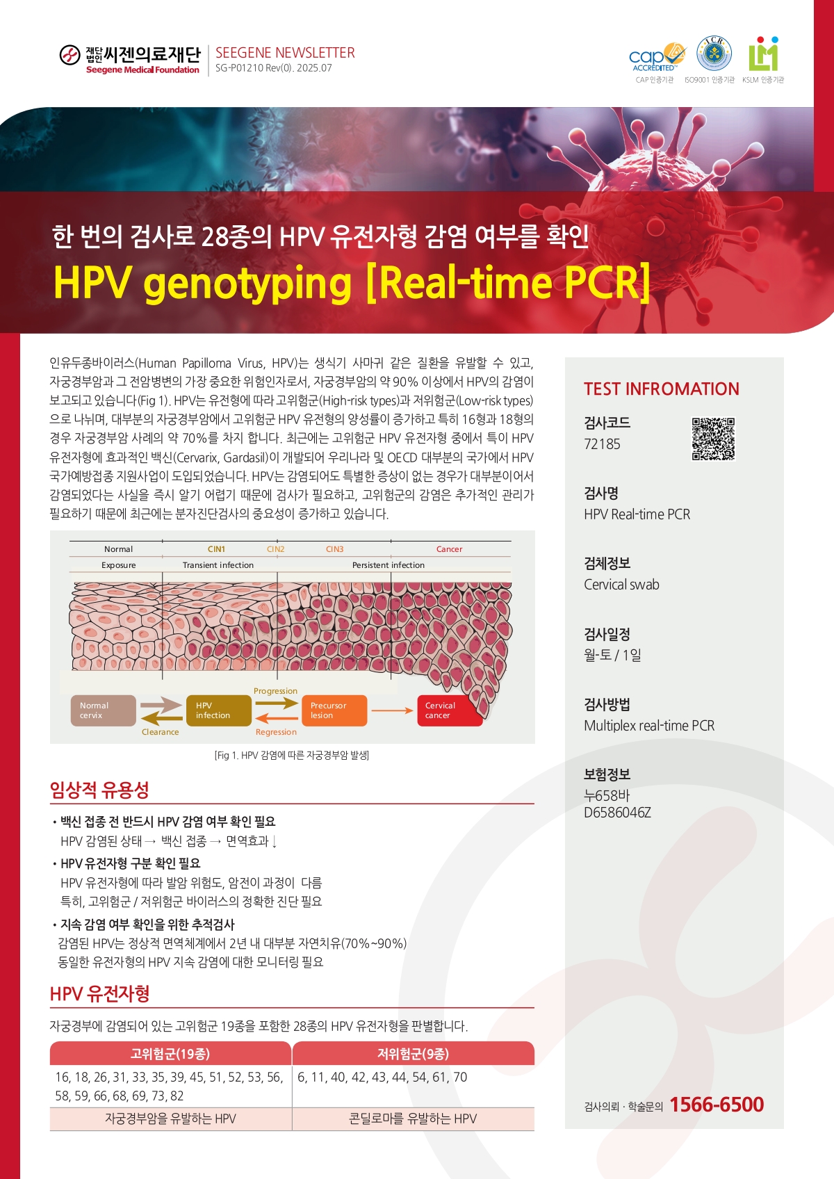 HPV genotyping [Real-time PCR] (2025.07)